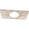 Ekena Millwork Hoover Wood Fretwork Pierced Ceiling Medallion, Alder, 24"W x 12"H x 8 7/8"ID x 3/8"T CMWP24X12X0375HOAL - alternate 5